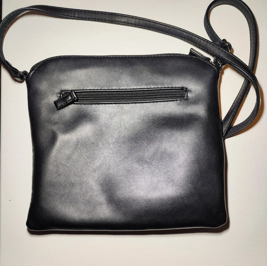 Sac pochette noir patché Y2K – David Jones