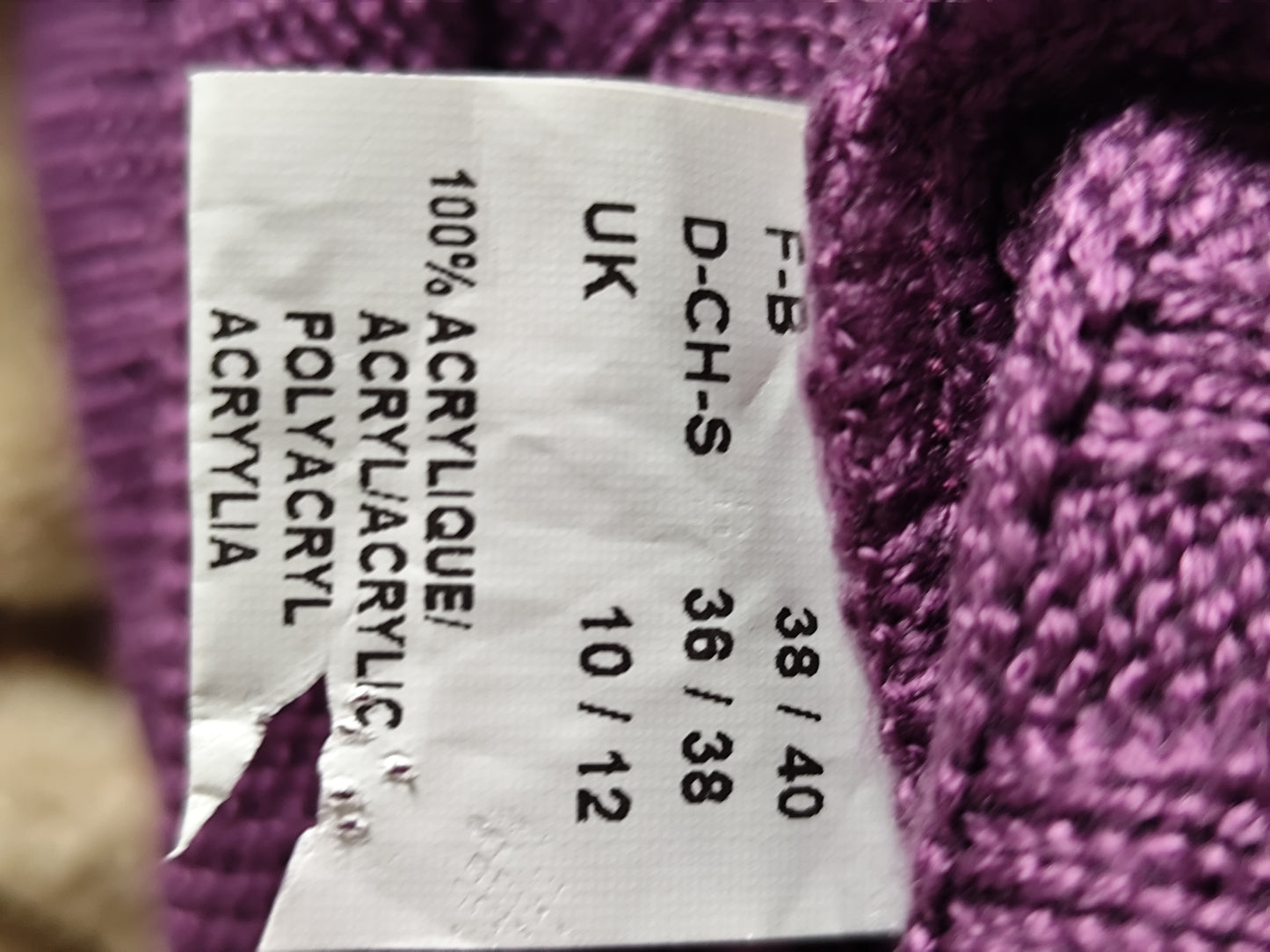 Pull mauve - Daxon - Taille 38/40