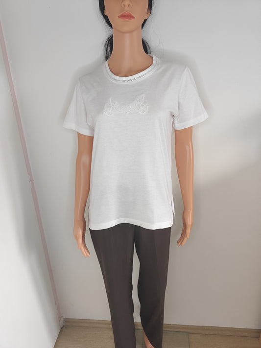 T-shirt Blanc Daxon – Élégance Minimaliste et Confort Absolu - Taille 38/40
