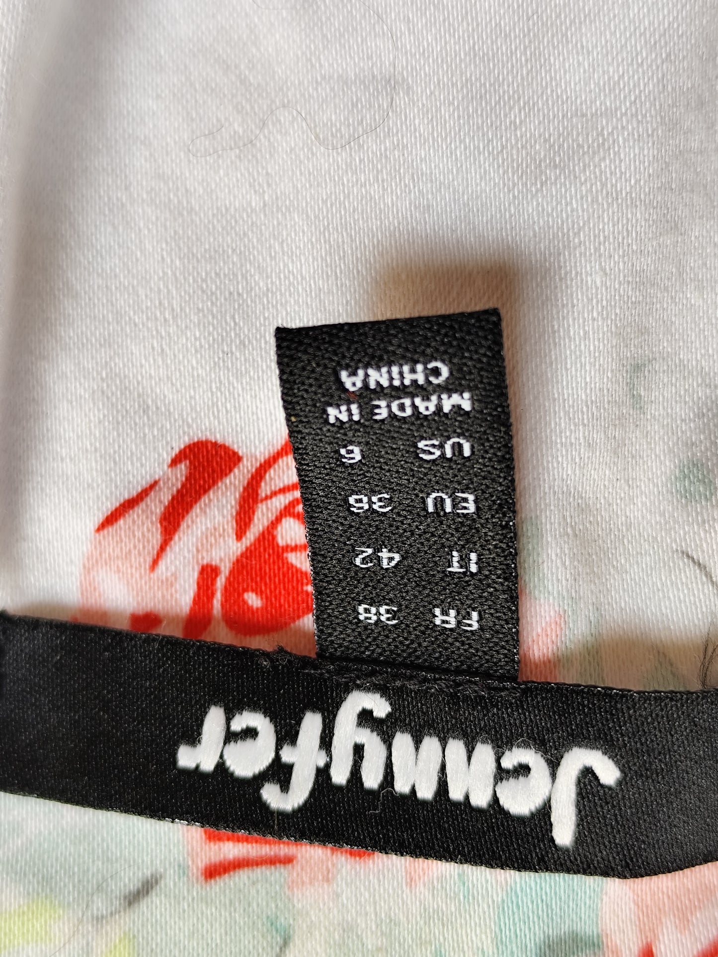 Veste cintrée fleurie Jennyfer en coton et doublée - Taille 36/38