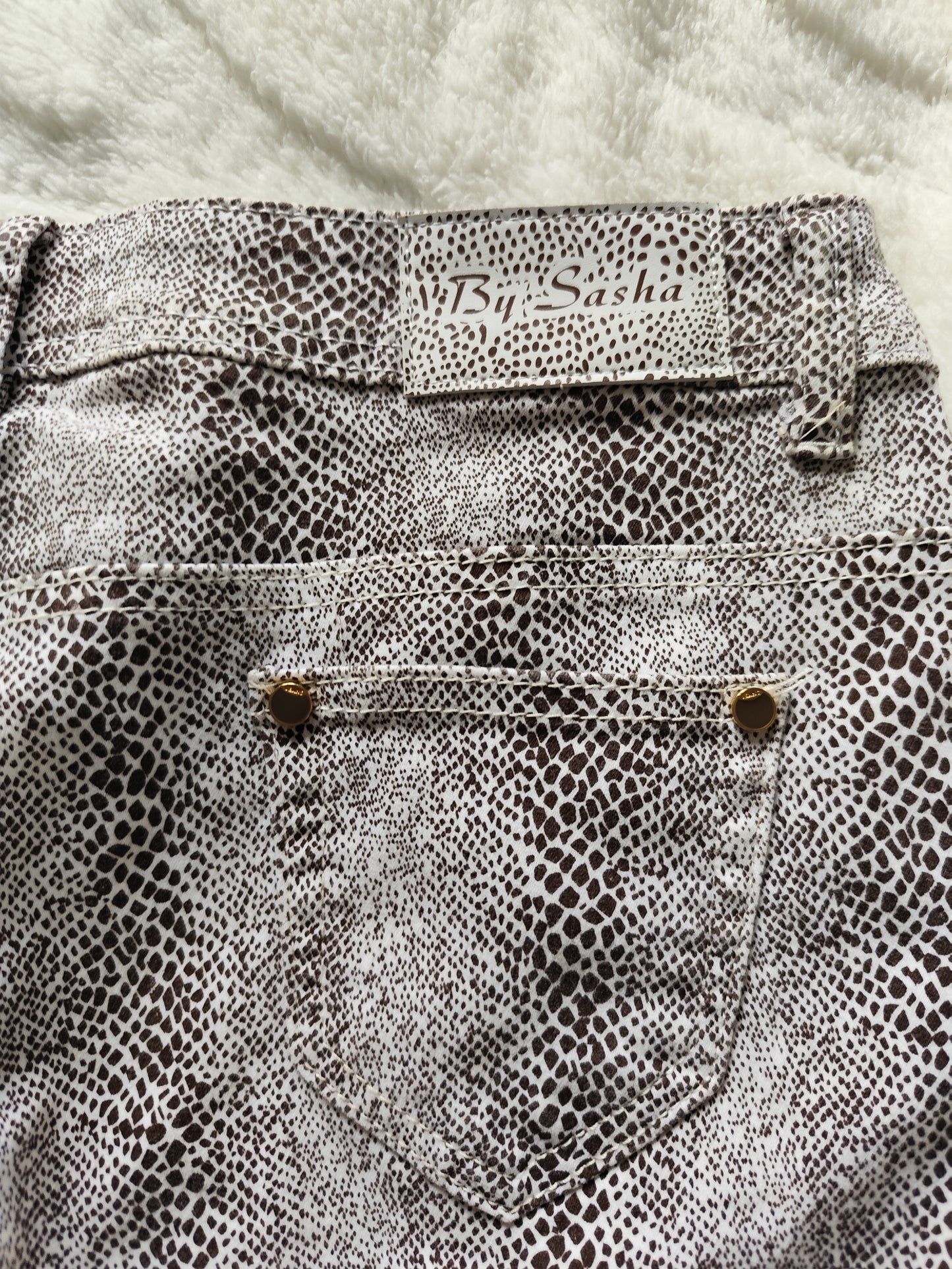 Pantalon imprimé python By Sasha – Taille 44