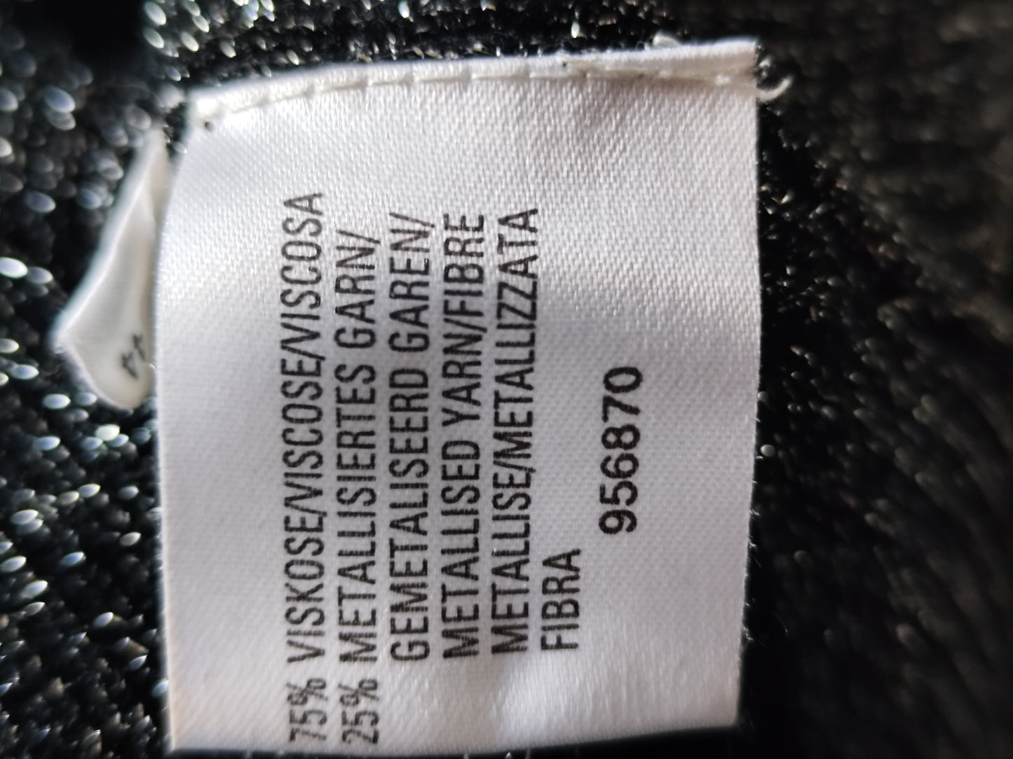 Haut fluide col bateau lurex argenté  - Taille 36/38