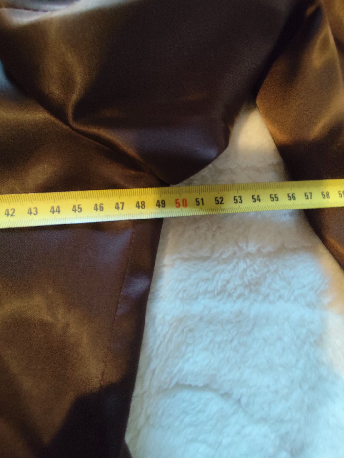 Veste blazer marron satiné Baraci – Taille 40/42