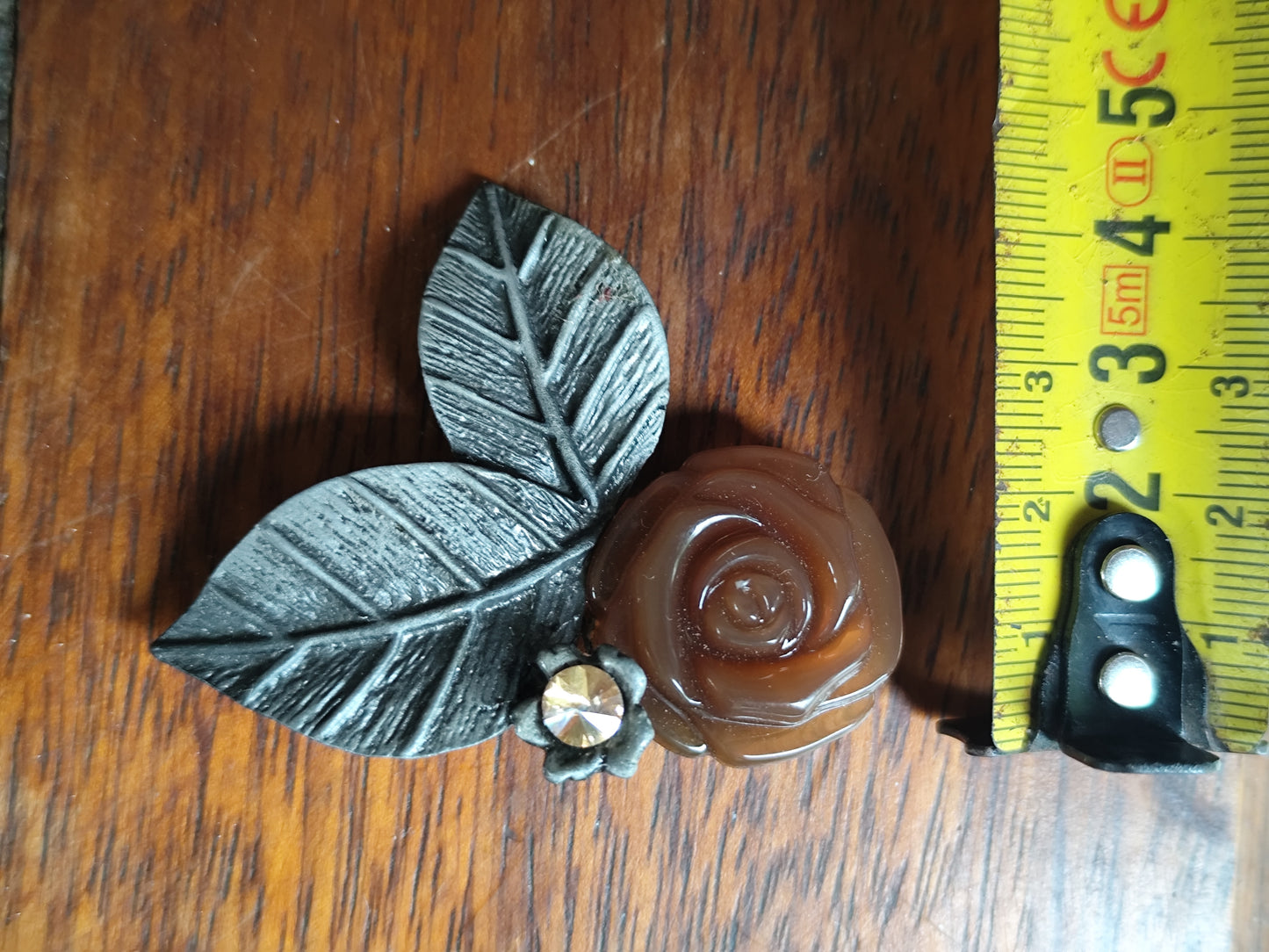 Broche fleur vintage – double usage broche / pendentif