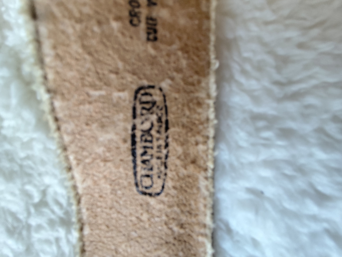 Ceinture cuir véritable blanche – 85 cm