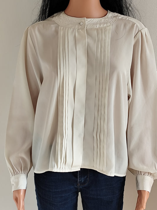 🤍 Chemisier blanc 1.2.3 – Élégance & Finesse – Taille 38/40 🤍