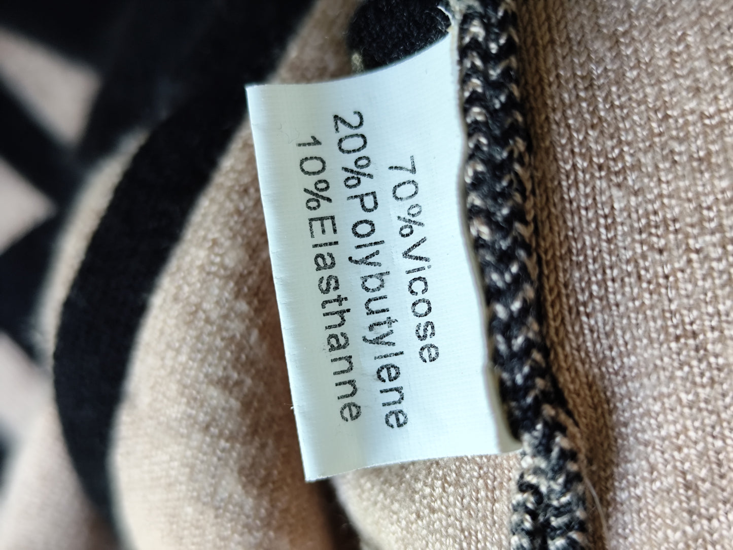 Robe moulante longue graphique Giorgia – Taille 36/38