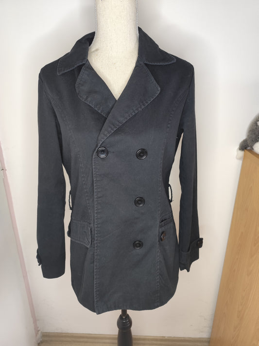 Blazer long noir Toumaï – Chic structuré et polyvalent  – Taille 42