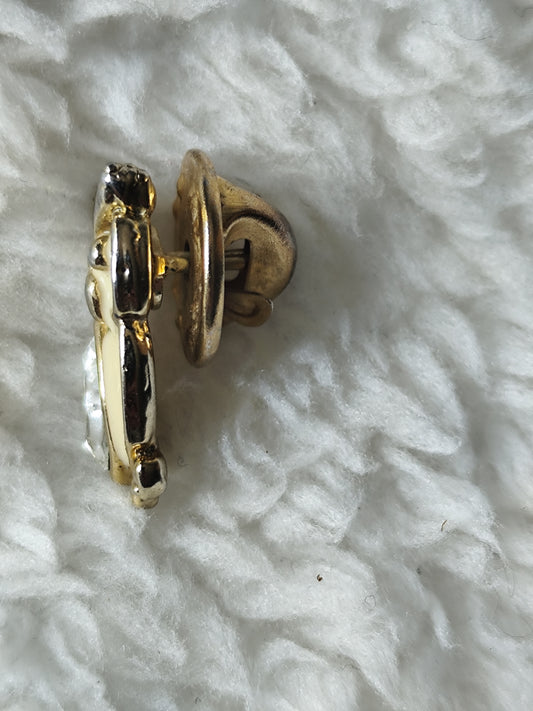 Pin's hibou en métal doré