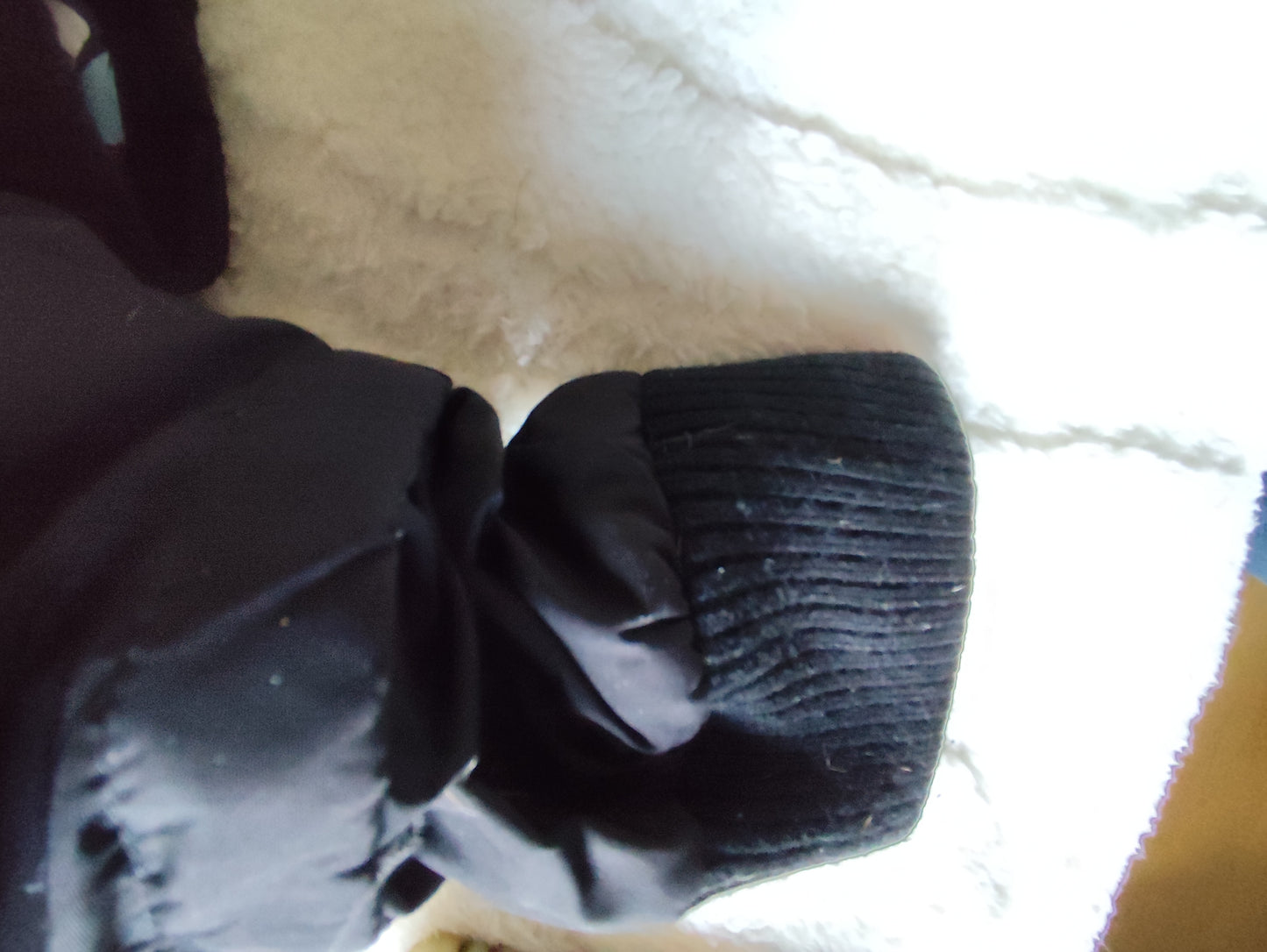 Doudoune courte Kookaï noire et bordeaux – Taille 34