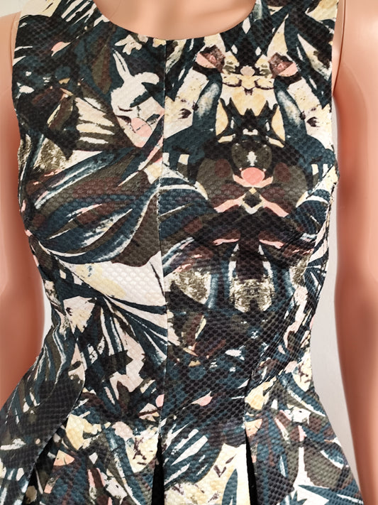 🖤 Robe imprimée fleuri H&M structurée - Taille 36/38