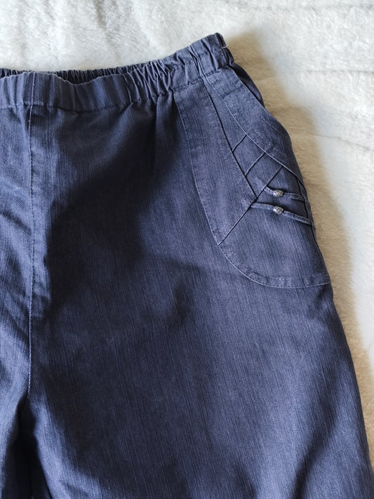 Pantalon jean fluide bleu foncé - Taille 44/46