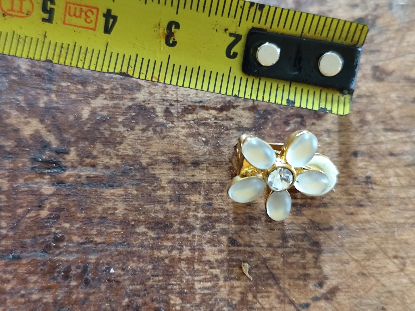 Boucle d'oreilles à clip fleur