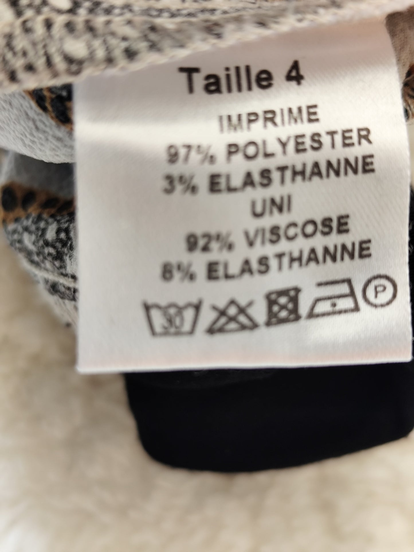 Blouse Christine Laure – Imprimé géométrique – Taille 44