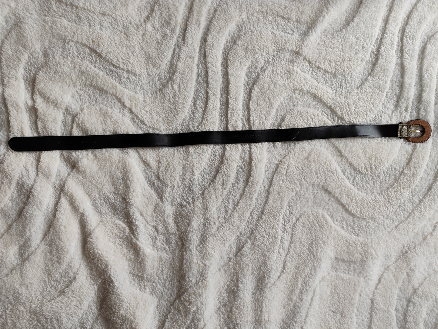 Ceinture serpent bronze doré – Cuir véritable – Made in France - 100 cm