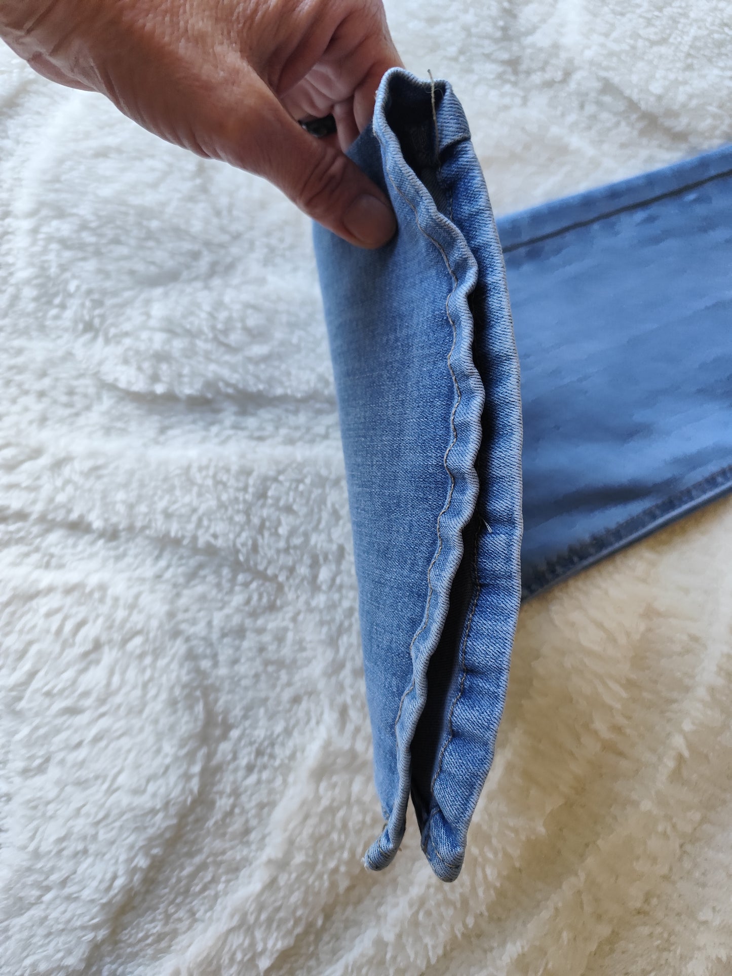 👖 Jean Évasé Nina Carter  – Bas Fendu & Effet Stretch - Taille 40