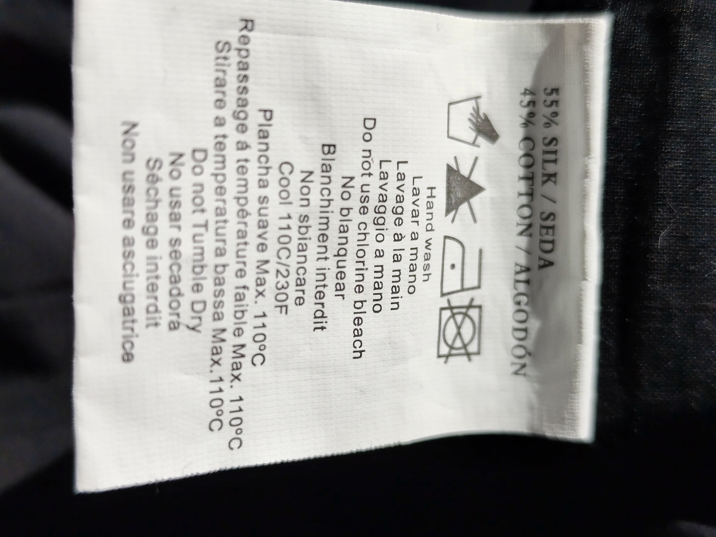 Mini-robe graphique en soie Lavand – Taille S