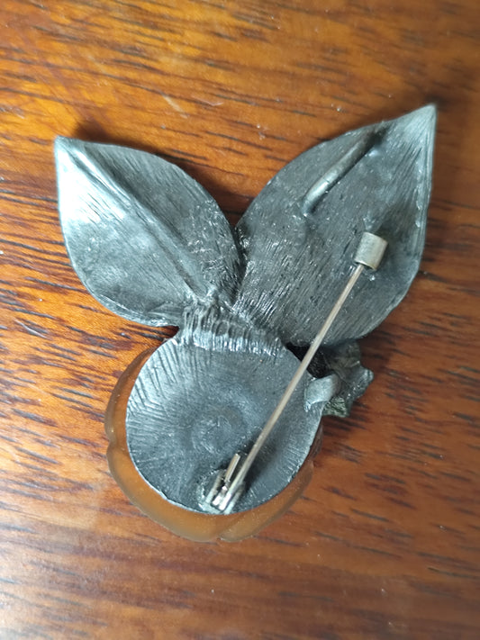 Broche fleur vintage – double usage broche / pendentif