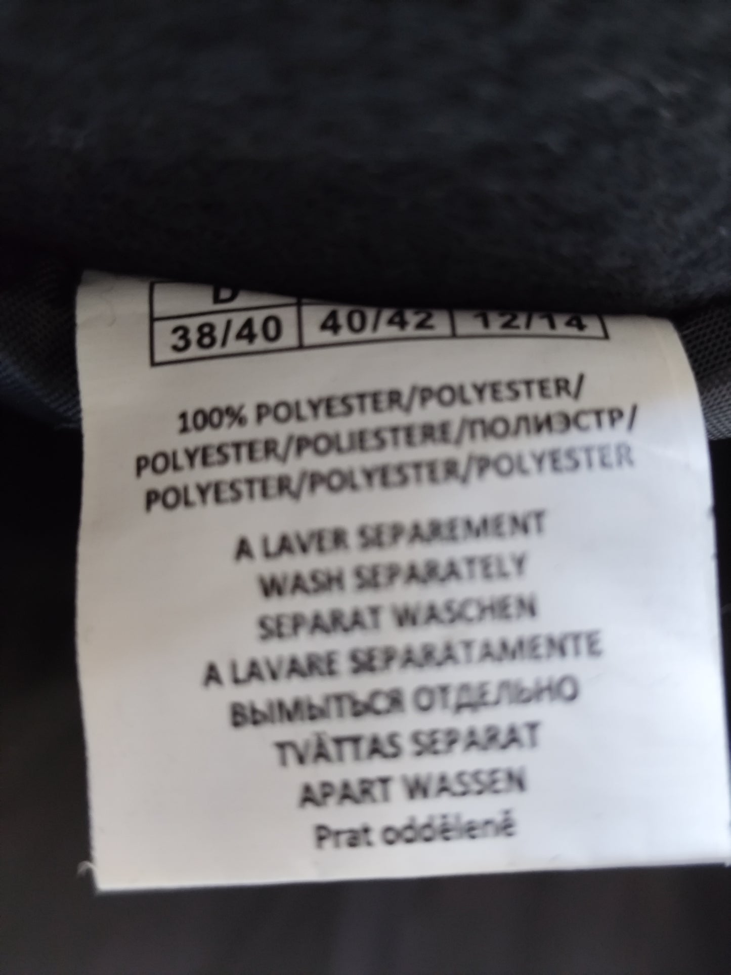 Veste légère mi-saison noire doublée – taille 38 à 42