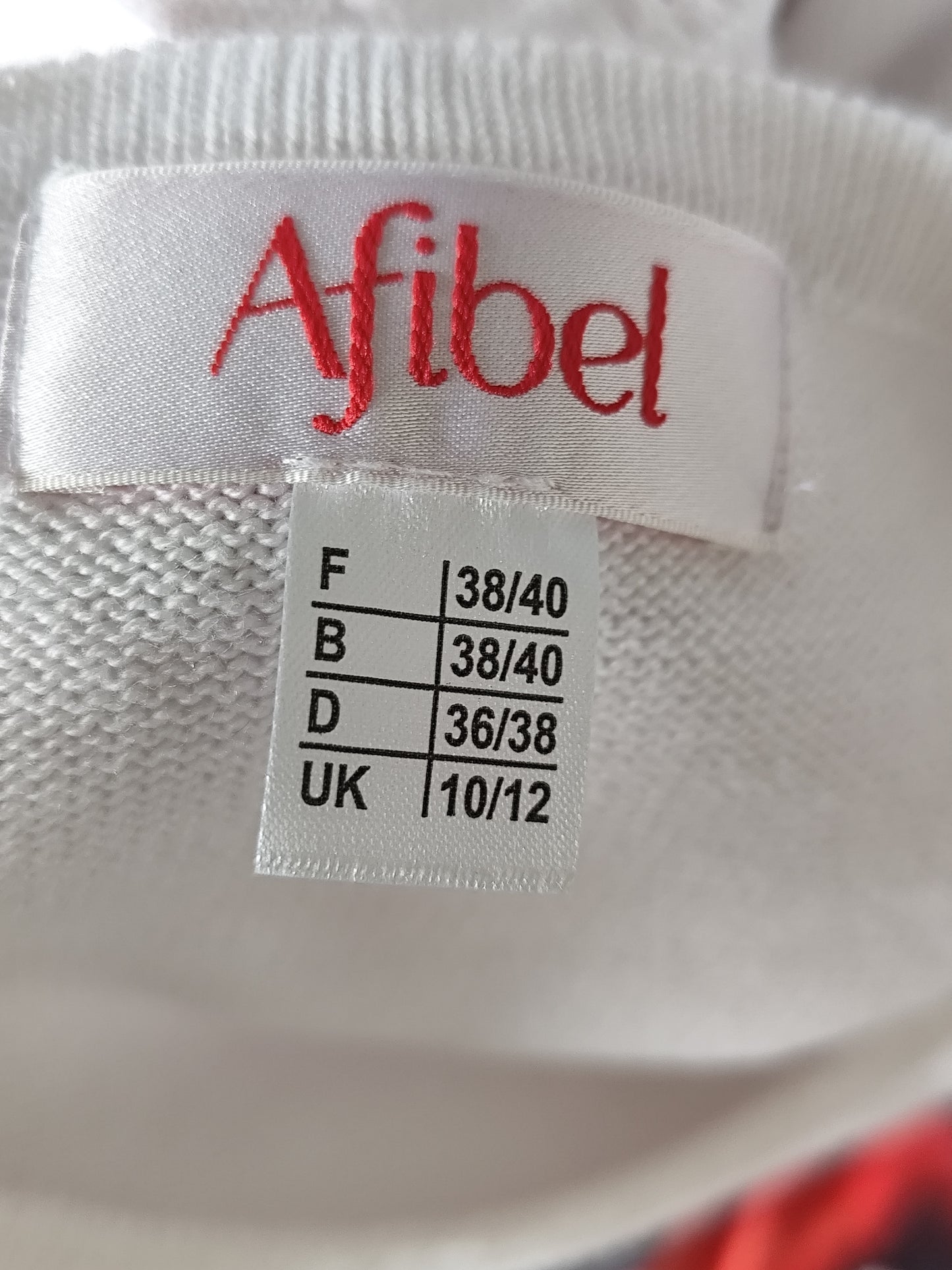 ✨ Afibel Openwork Cardigan – Elegant White – Size 38/40