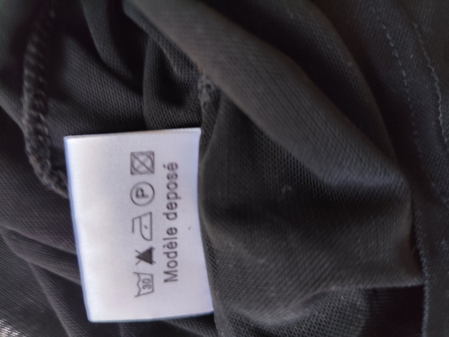 Top transparent noir à col montant Diego Reiga – T.38