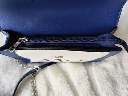 Sac Bandoulière Bleu avec Motif GO – Look Fun et Tendance