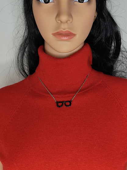 Collier Argenté avec Pendentif Lunettes – Look Fun et Original