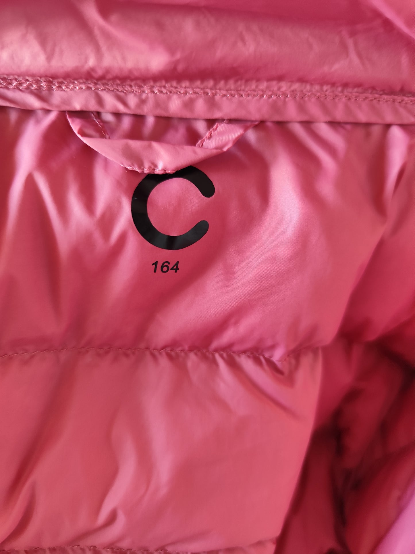 Doudoune légère rose à capuche – Taille 36