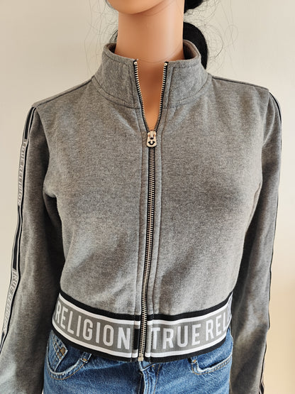 Sweat court zippé True Religion – Iconique & Tendance - Taille 38/M