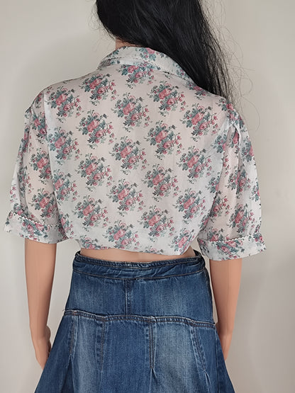 👚 Chemisier fluide à fleurs 1-2-3 – Taille 40/42 🌸