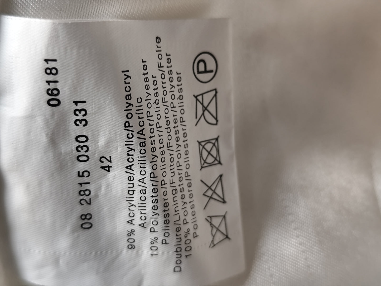 Veste fausse fourrure blanche Ici et Maintenant – T. 38