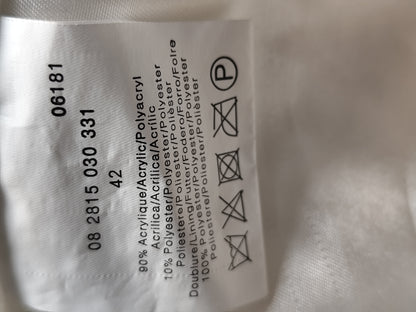 Veste fausse fourrure blanche Ici et Maintenant – T. 38