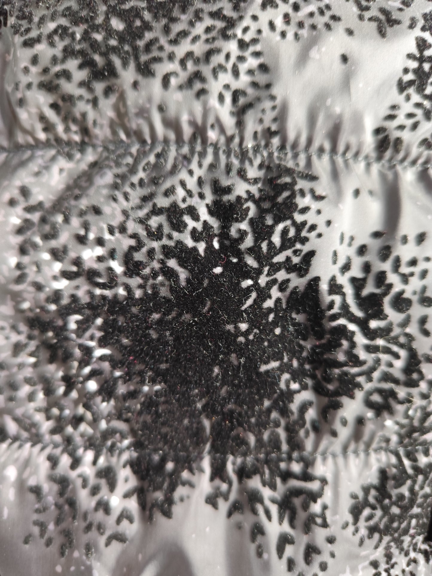 Doudoune imprimée noir & gris – Fashion Concept – Taille 42