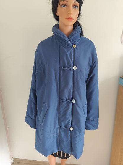 Manteau bleu vintage Damart – T. 42/44