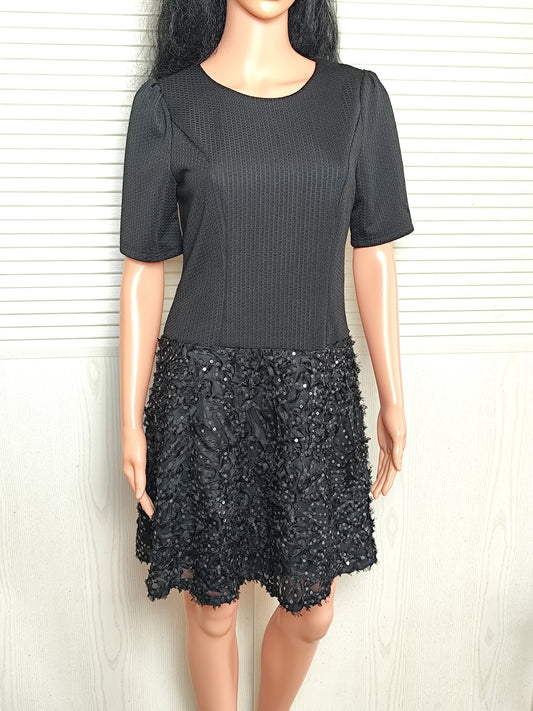 Robe noire à sequins Molly Bracken Taille 36/38