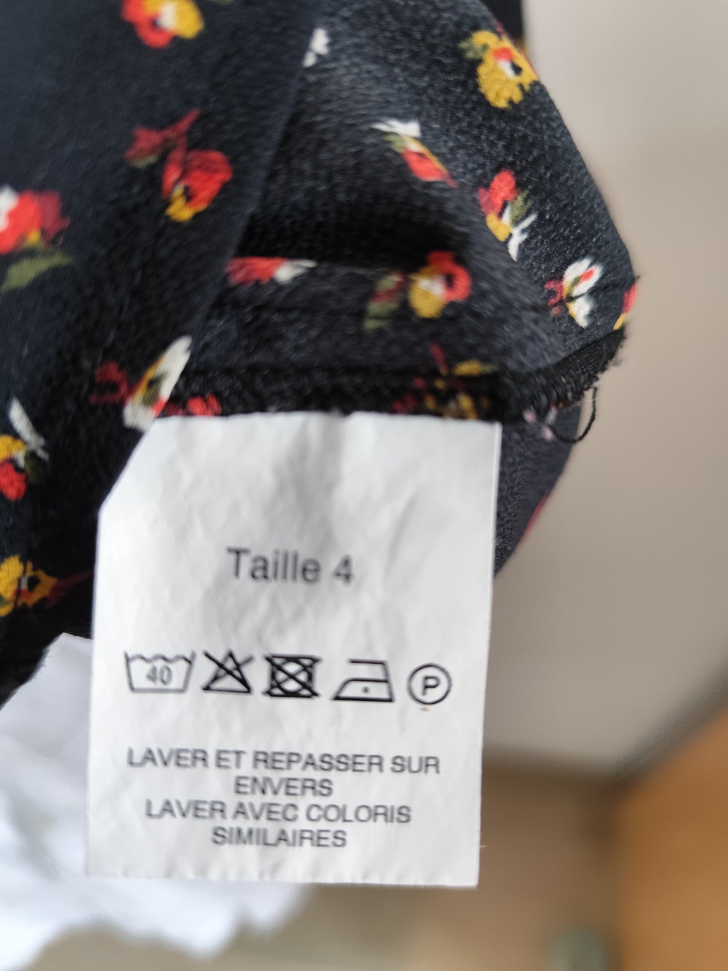 Blouse fluide à fleurs Christine Laure – taille 40/42