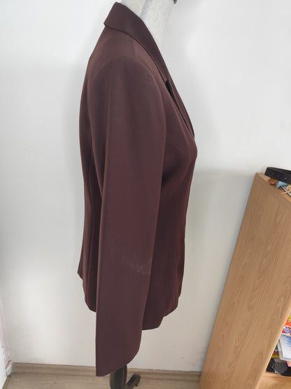 Blazer structuré vintage Bordeaux - Ici et Maintenant -  Taille 38