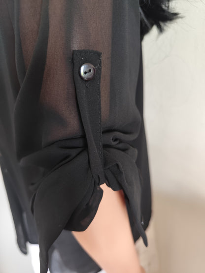 Blouse noire transparente – T. 40/42
