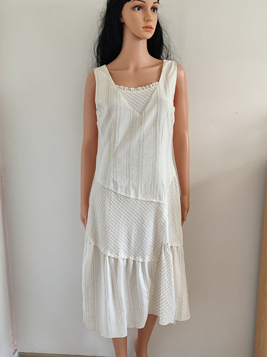 Robe longue en coton et lin – Armand Thiery Affinités – Taille 42