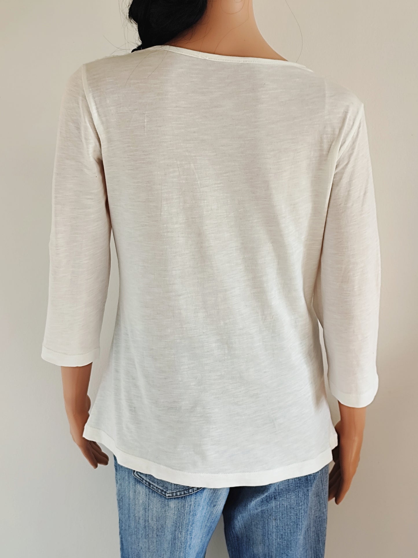 T-shirt brodé Daxon en coton – Taille M (38/40)