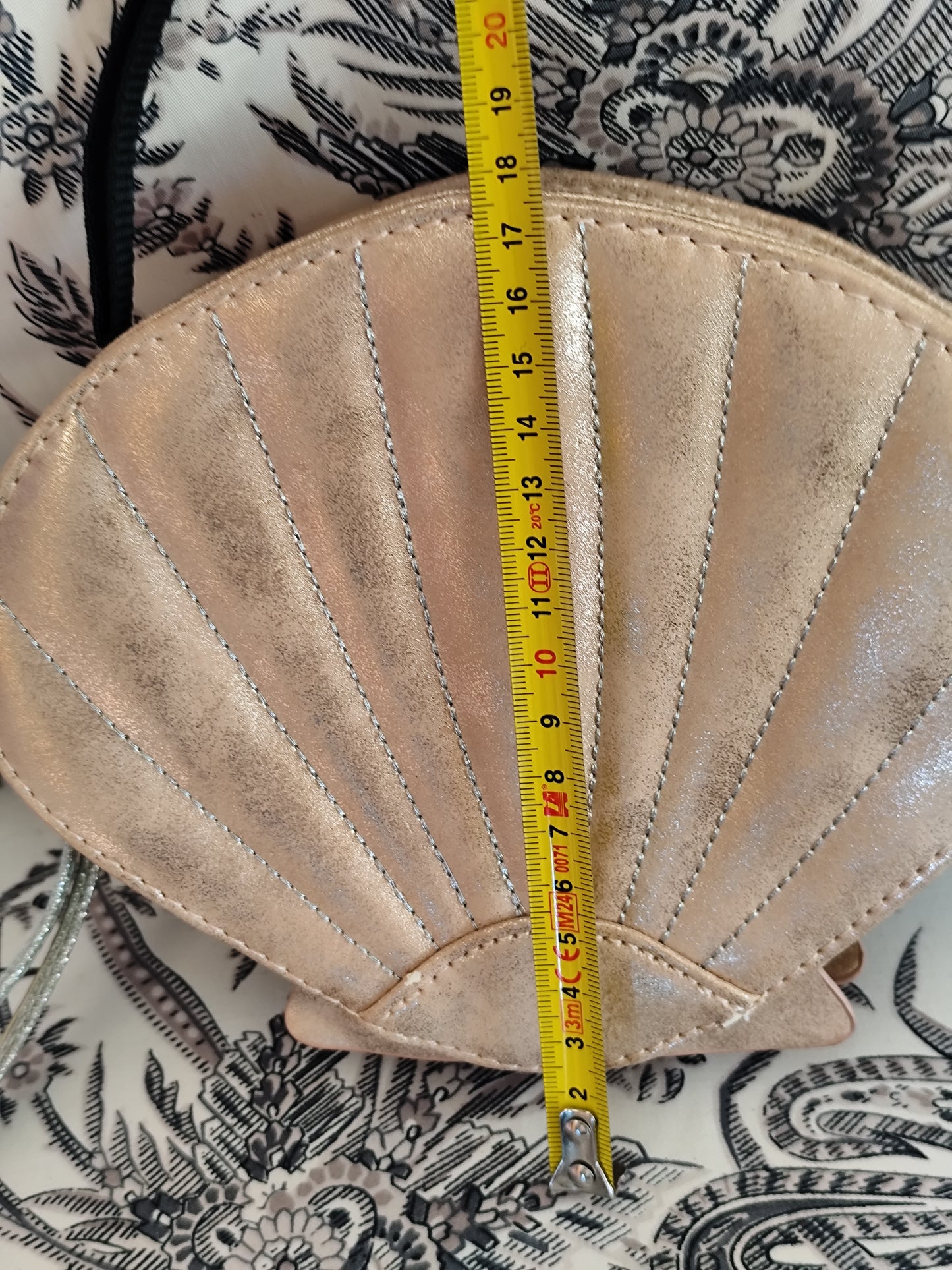 Petite pochette "Coquillage" Etam - Rose gold irisé