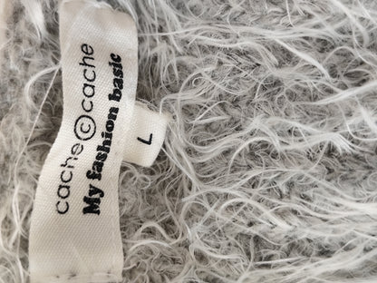 Pull duveteux gris clair Cache Cache – T. 40 &nbsp;(convient 38/40)
