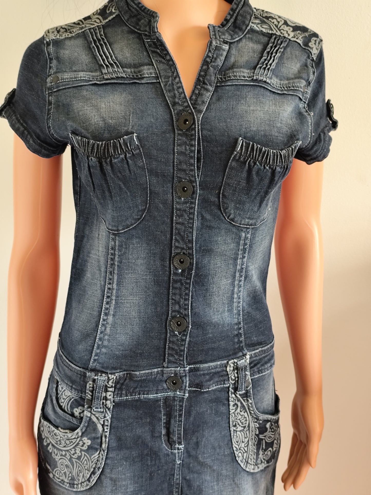 Robe en jean brodée – Desigual – S/M 36/38