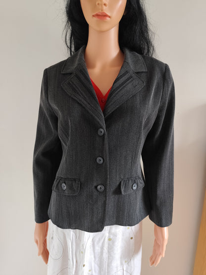 Veste cintrée grise doublée Armand Thiery Affinités - Taille 40