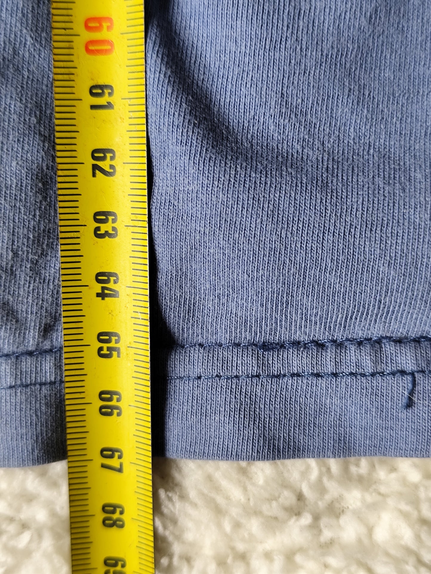 T-shirt vintage Spirit bleu cartoon – Taille M (oversize)