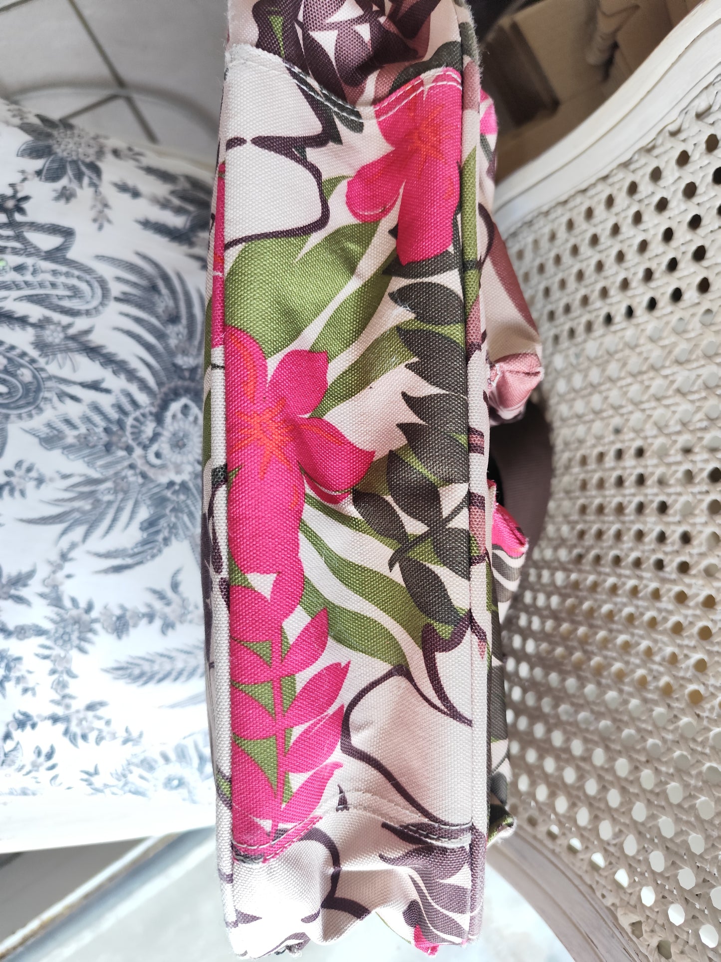 Sac bandoulière imprimé floral tropical -  Roxy - 22 x 33 cm