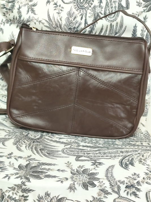 Sac bandoulière marron chocolat – Ted Lapidus