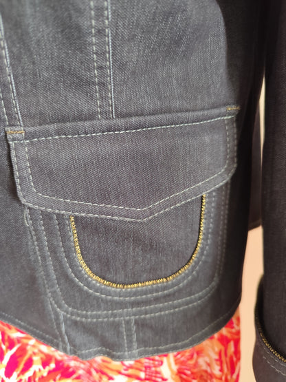 Blazer en denim noir – Christine Laure – T. 40