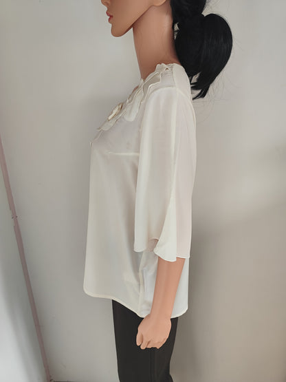 Blouse Élégante à Fleurs – Style Raffiné et Féminin - Taille 42/44