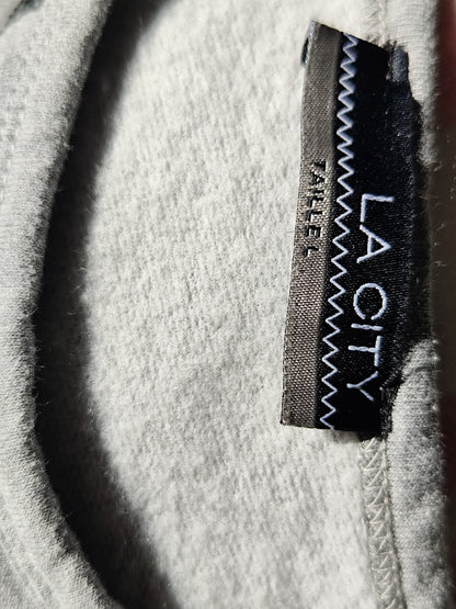 🖤 Pull Sweat Gris à Carreaux La City – Élégance et Confort au Quotidien - Taille 38/40